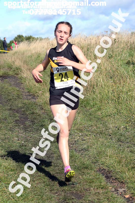 Girls under-15s 2019 Start Fitness Harrier league, Wrekenton, Gateshead. Photo: David T. Hewitson/Sports for All Pics